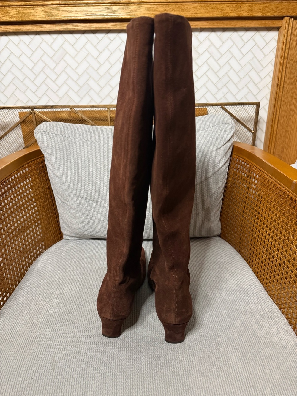 STAUD Wally Suede knee high boots - Picture 6 of 9